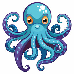 octopus vector images on white background
