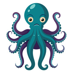 octopus vector images on white background
