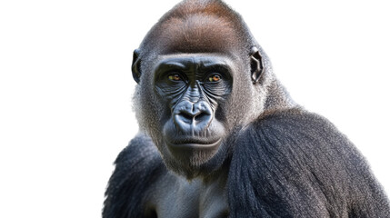 Fototapeta premium Orangutan isolated on white