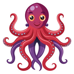 octopus vector images on white background