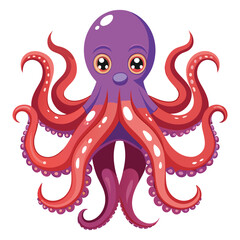 octopus vector images on white background