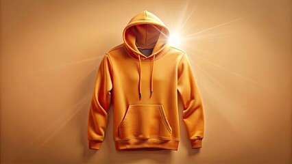 Macro Tangerine Hoodie - Sepia Vintage Lens Flare Photography