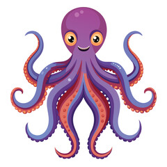 octopus vector image on white background