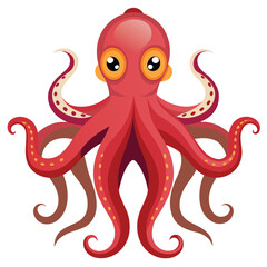 octopus vector image on white background