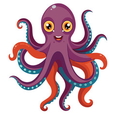 octopus vector image on white background
