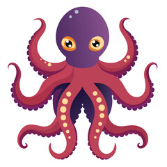 octopus vector image on white background