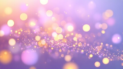 A soft and colorful background with light bokeh effects is shown
