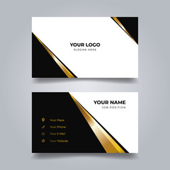 Elegant gold-black business card design mockup (2)