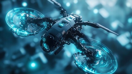 Futuristic Drone:  Advanced Aerial Technology