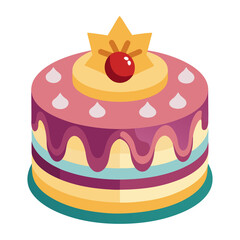 cake isolated on transparent background