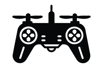 Drone Controller Icon Silhouette Vector High Quality Remote Control Illustrations for Tech and Aviation Projects