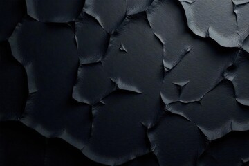 Obraz premium Deep black creases, matte paper texture, cool overlay , dark tones, lines