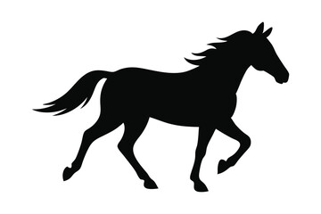 Horse Silhouette Vector Illustration Elegant Equine Graphics for Creative Designs