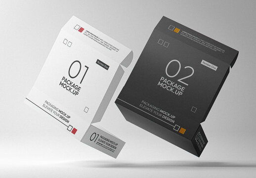 Open Boxes Mockup