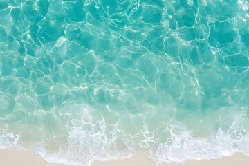 Blue water surface. Sea wave top view