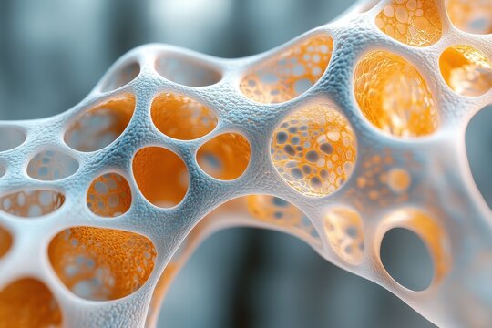 Complex capillary and arterial vessel networks interconnected into organic matrices with branching