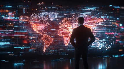 Exploring global data visualization through advanced artificial intelligence technology