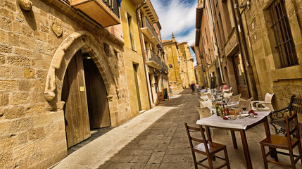 Traditional Architecture, Street Scene, Santo Domingo de la Calzada, Camino de Santiago, St.James...