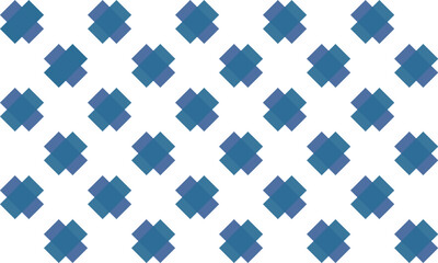 chessboard style white blue cross background repeat seamless pattern design for fabric printing or replete wallpaper patter