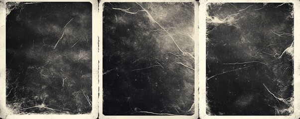 Weathered vintage paper with worn and scratches, grunge vintage overlay texture. Distressed crumpled paper for poster or vinyl album cover. Dirty, grainy, gritty photo filter. Frames with rough effect
