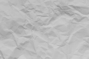 Gray crumpled paper background,White recycled craft paper texture as background. Grey paper texture, Old vintage page or grunge vignette of old newspaper. Pattern rough art creased grunge letter. Hard