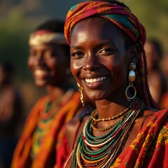 woman in traditional costume, beautiful face
