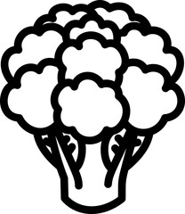 Cauliflower Line Icon