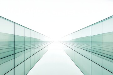 Obraz premium Modern Glass Architecture Perspective