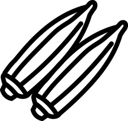 Okra Line Icon