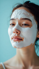 Fototapeta premium Woman with Facial Mask