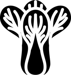 Obraz premium Bok Choy Glyph Icon