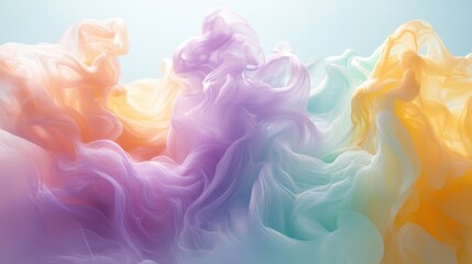 Fototapeta premium Liquid swirl patterns and requested a pastel cute style. Pastel Swirls Abstract Background