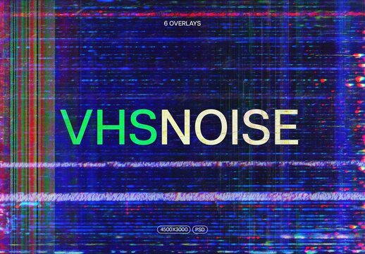 VHS Noise Overlay Textures With Generative AI