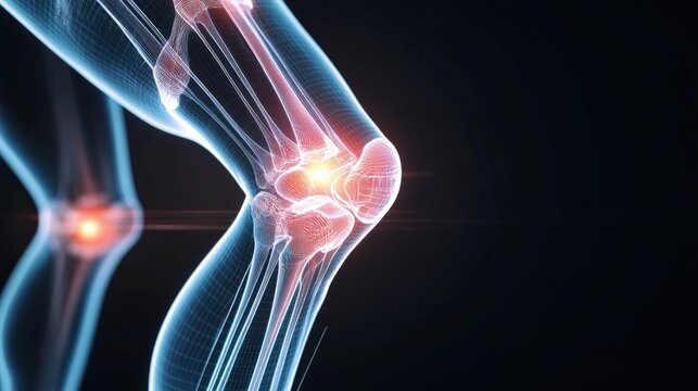 Knee joint pain relief techniques medical facility health guide clinical setting close-up view physiotherapy insights
