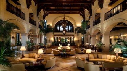 Grand Hotel Lobby: Opulent Interior Design
