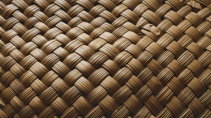 A beautifully woven traditional ketupat (Indonesian and Malaysian rice dumpling) made from young coconut leaves, isolated on a white background. The details of the woven pattern are clearly visible, p