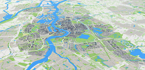 Rotterdam 3D city plan (Netherlands)-2