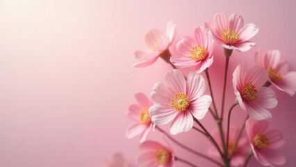 Delicate Pink Blossoms on Soft Background A Gentle Floral Image for Springtime Designs and Feminine Projects
