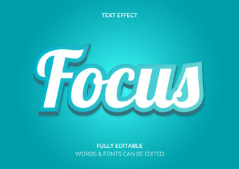 Obraz premium Focus Editable Text Effect 