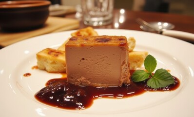 Decadent chocolate mousse dessert