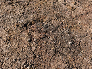 Dry cracked earth representing drought and climate change in prague copy space wallpapper