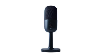 wireless microphone on transparent or white background