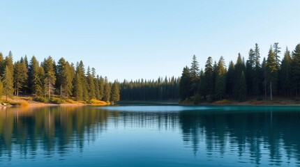 lake and forest
