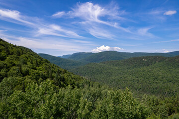 mountain landscape with blue sky