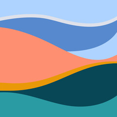 Abstract background with hand drawn doodle lines art.