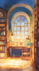 光と緑に囲まれた本屋｜落ち着いた雰囲気の書店風景