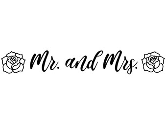 Mr and Mrs Couple Wedding