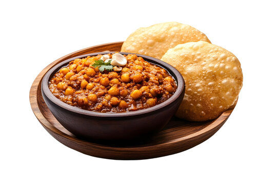 Chole bhature is a North Indian food dish. A combination of chana masala and bhatura or puri