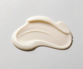 PNG Subtle cream makeup stain on white background