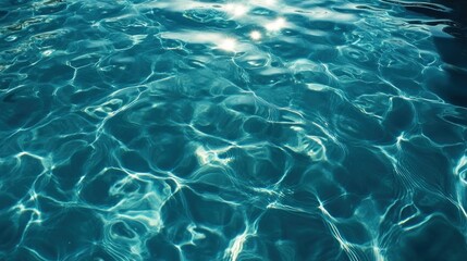 Sparkling pool water surface